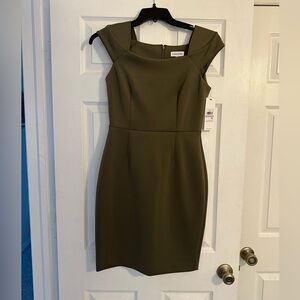 Calvin Klein Olive Green Women's Dress